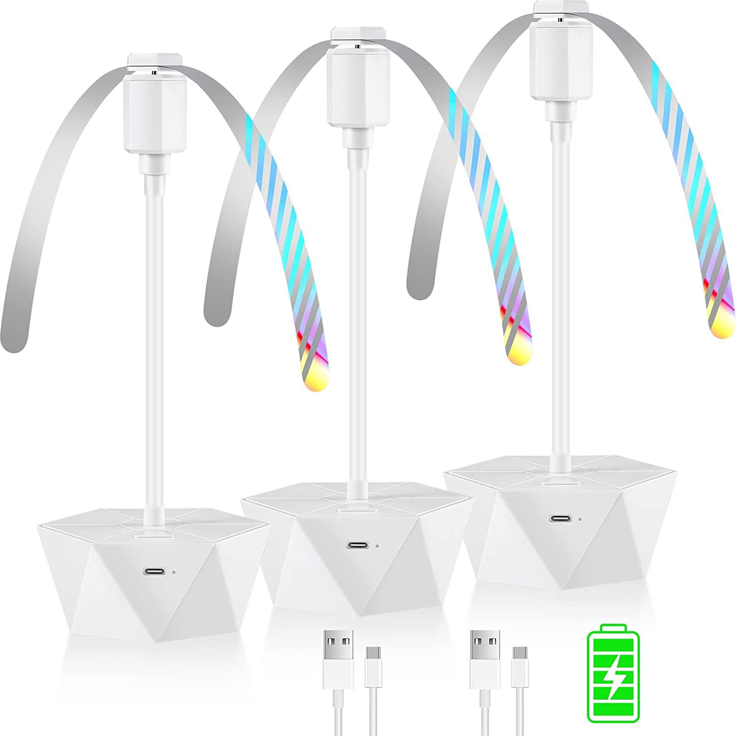 Fly Fans for Tables Rechargeable Fly Fans for Food Keep Flies Away