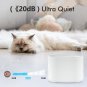 84Oz/2.5L Cat Water Fountain Dog Water Dispenser with UVC Light, Ultra Quiet Cat