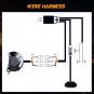 2PCS 7 Inch 36W LED Light Bar White/Amber Flasing Strobe with Six Modes Spot Flo