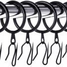 30 Pieces Metal Drapery Curtain Rings Curtain Hanging Rings and 30 Pieces Metal
