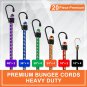 Premium Bungee Cords Heavy Duty - 20 Piece in Storage Jar Includes 10", 18", 24"