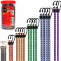 Premium Bungee Cords Heavy Duty - 20 Piece in Storage Jar Includes 10", 18", 24"
