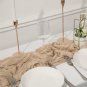 15 PCS Beige Cheesecloth Table Runner 10Ft Boho Gauze Cheese Cloth Table Runner