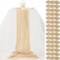 15 PCS Beige Cheesecloth Table Runner 10Ft Boho Gauze Cheese Cloth Table Runner