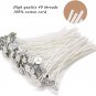 100 Piece Cotton Candle Wick 6" Pre-Waxed for Candle Making,Candle DIY