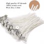 100 Piece Cotton Candle Wick 6" Pre-Waxed for Candle Making,Candle DIY