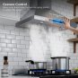 Range Hood 30 Inch, Ductless/Ducted Convertible Wall Mount 780 CFM Kitchen Vent