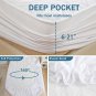 Waterproof Mattress Protector, King Size Mattress Pad Quilted Fitted with Deep P