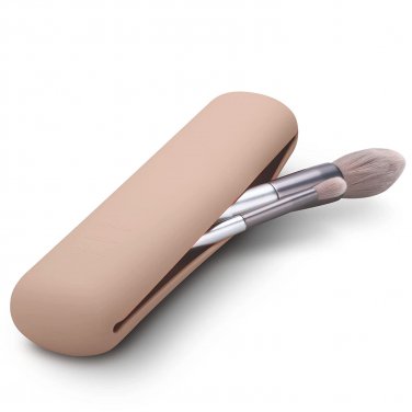 Travel Makeup Brush Holder, Magnetic Anti-Fall Out Silicon Portable Cosmetic Fac