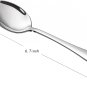 Stainless Steel 12-Piece Teaspoon Set, Table Dessert Spoons Set for 12 (Silver 6