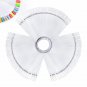 150 Pcs Clear Nail Color Swatch Sticks, AZUREBEAUTY Fan Shape Nail Art Polish Di