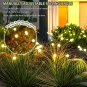 Solar Garden Lights-Firefly Lights, New Upgraded 4 Pieces Together Feature 32 Le