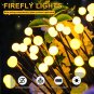 Solar Garden Lights-Firefly Lights, New Upgraded 4 Pieces Together Feature 32 Le