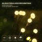 Solar Garden Lights-Firefly Lights, New Upgraded 4 Pieces Together Feature 32 Le