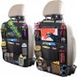 Car Backseat Organizer with 10" Table Holder, 9 Storage Pockets Seat Back Protec