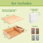 Bamboo Cutting Board with Containers - Meal Prep Station with Removable Top, Kit
