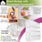 Bamboo Cutting Board with Containers for Storage - Zero-Mess Meal Prep Station