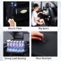 2 Pack Car Back Seat Organizer with Foldable Table Tray, PU Leather Car Back Sea