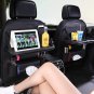 2 Pack Car Back Seat Organizer with Foldable Table Tray, PU Leather Car Back Sea