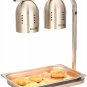 Commercial Food Heat Lamp, Electric Food Warmer 2-Bulb, Adjustable Frame, Remove