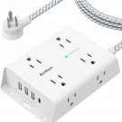 Surge Protector Power Strip - 8 Widely Outlets with 4 USB Ports(1 USB C Outlet),