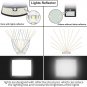 New Solar Lights 120 Leds with Lights Reflector,270° Wide Angle, IP65 Waterproof