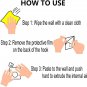 Wall Hooks for Hanging 33Lb(Max) Heavy Duty Self Adhesive Hooks 24 Pack Transpar