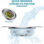 3PCS Kitchen Sink Strainer and Sink Strainer Stopper Kit, anti Clogging Stainles