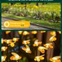 Solar Garden Lights - 4 Pack 10 LED Solar Bee Firefly Lights with 2 Lighting Mod