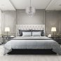 Marya 4-Lights Chrome round Crystal Chandelier Ceiling Fixture | Beaded Drum Sha