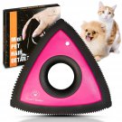Mini Pet Hair Remover Brush Triangle - Great for Bedding, Couch, Car Detailing,