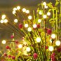 Solar Garden Lights,Firefly Lights 4Pack 10 Leds Solar Powered Swaying Outdoor L