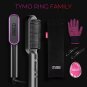 Hair Straightener Comb Matte Black, Hair Straightener Brush Straightening Comb