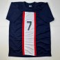 Facsimile Autographed Kylian Mbappe PSG Blue Reprint Laser Auto Soccer Jersey Si