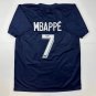 Facsimile Autographed Kylian Mbappe PSG Blue Reprint Laser Auto Soccer Jersey Si