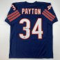 Facsimile Autographed Walter Payton Chicago Blue Reprint Laser Auto Football Jer