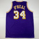 Facsimile Autographed Shaquille Shaq O'Neal Los Angeles LA Purple Reprint Laser