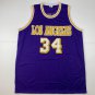 Facsimile Autographed Shaquille Shaq O'Neal Los Angeles LA Purple Reprint Laser