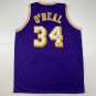 Facsimile Autographed Shaquille Shaq O'Neal Los Angeles LA Purple Reprint Laser