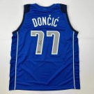 Facsimile Autographed Luka Doncic Dallas Blue Reprint Laser Auto Basketball Jers