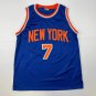 Facsimile Autographed Carmelo Anthony New York Blue Reprint Laser Auto Basketbal