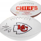 Travis Kelce Kansas City Signed Autograph Embroidered Logo Football Fanatics Aut