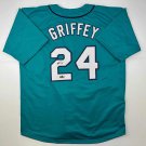 Facsimile Autographed Ken Griffey Jr. Seattle Teal Reprint Laser Auto Baseball J