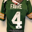 Brett Favre Green Bay Packers Signed Autograph Custom Jersey Green Embroidered S