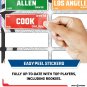 Fantasy Football Draft Board 2023-2024 Kit â Extra Large Set with 496 Player Lab
