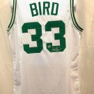 Larry Bird Boston Celtics Signed Autograph Custom Jersey White Bird Hologram Cer