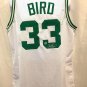 Larry Bird Boston Celtics Signed Autograph Custom Jersey White Bird Hologram Cer