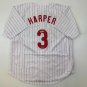 Facsimile Autographed Bryce Harper Philadelphia Pinstripe Reprint Laser Auto Bas