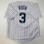 Facsimile Autographed Babe Ruth New York Pinstripe Reprint Laser Auto Baseball J