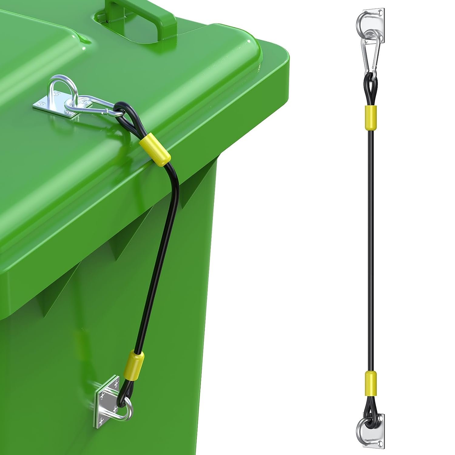 Trash Can Lid Lock,Heavy Duty Bear Proof Trash Can Locks for Animals